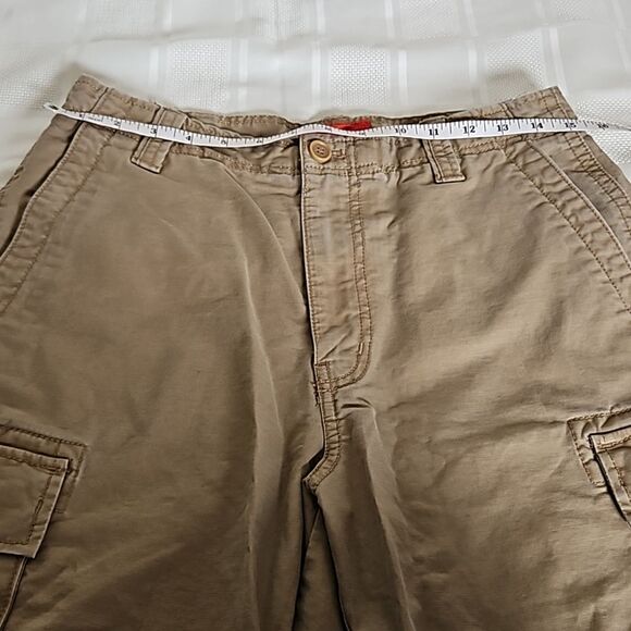 IZOD Men's Cargo Cotton Shorts Khaki Size 30 - Picture 12 of 16
